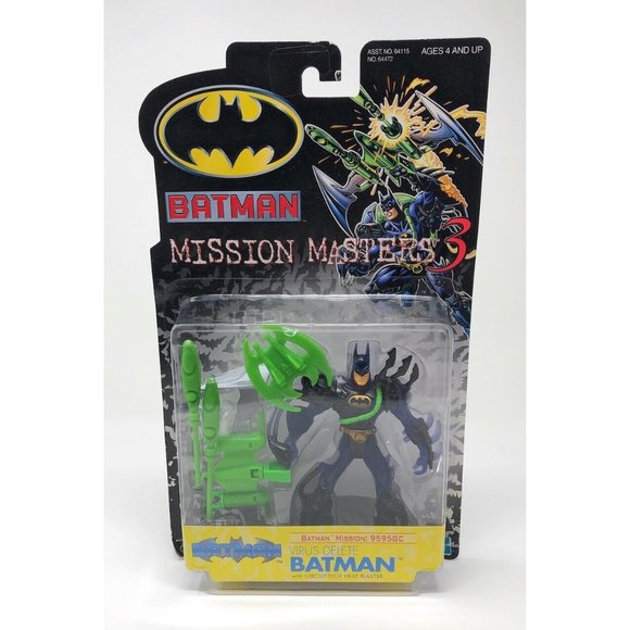Batman Mission Masters Action Figure VIRUS DELETE BATMAN Hasbro Vintage - Picture 1 of 5